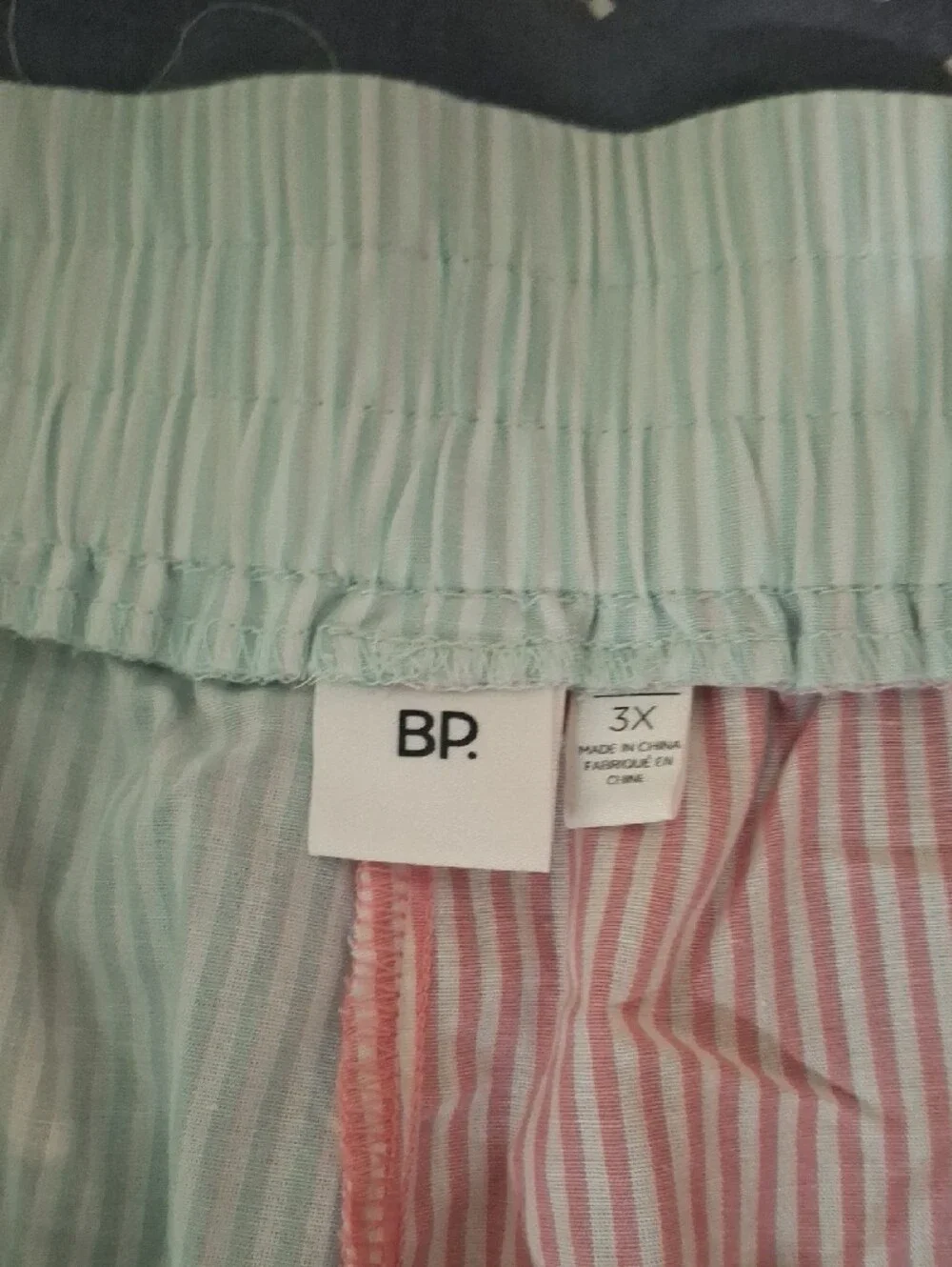 BP Striped Boxers in Pink and Light Green size 3X NWT